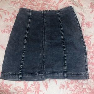 Denim free people skirt